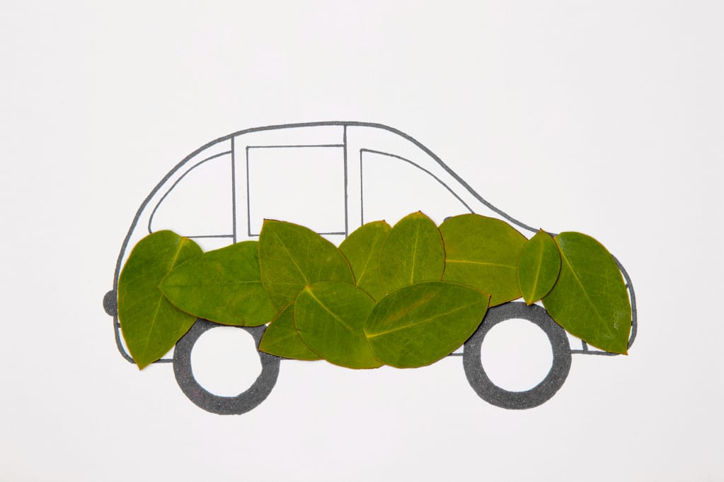 Eco-Friendly Car Concept Highlighting Safety and Environmental Benefits of Recycling Cars